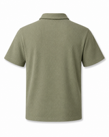 Crochet Polo Half-Sleeve T-Shirt
