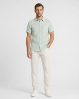Plain Linen Half-Sleeve Shirt