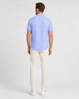 Plain Linen Half-Sleeve Shirt