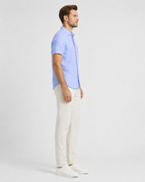 Plain Linen Half-Sleeve Shirt