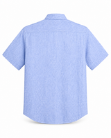 Plain Linen Half-Sleeve Shirt