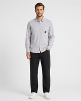 Plain Gabardine Long-Sleeve Shirt