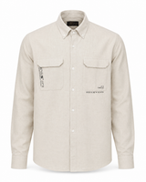 Plain Linen Shirt with Pockets