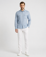 Plain Linen Shirt with Pockets