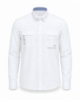 Plain Linen Shirt with Pockets