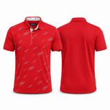 Printed Half-Sleeve Polo T-Shirt