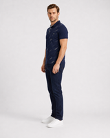 Printed Half-Sleeve Polo T-Shirt