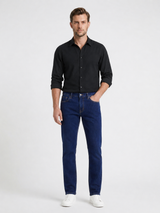Regular Fit Jeans with Zipper (Cross Pocket)