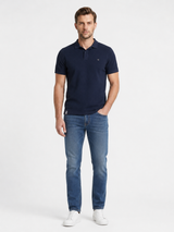 Plain Crochet Polo T-Shirt