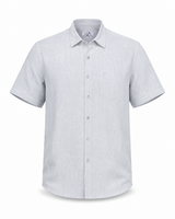 Plain Linen Half-Sleeve Shirt