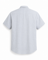 Plain Linen Half-Sleeve Shirt