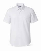 Plain Linen Half-Sleeve Shirt