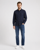 Oxford Long-Sleeve Shirt with Pockets
