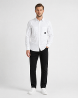 Plain Gabardine Long-Sleeve Shirt