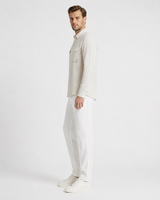 Plain Linen Shirt with Pockets