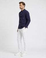 Plain Linen Shirt with Pockets