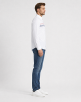 Striped/Plain Linen Shirt