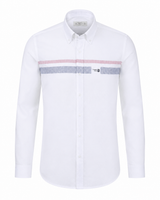 Striped/Plain Linen Shirt
