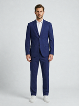 Two-Button Piqué Suit