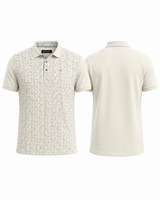 Printed Half-Sleeve Polo T-Shirt