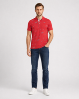 Printed Half-Sleeve Polo T-Shirt