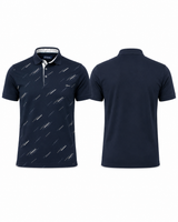 Printed Half-Sleeve Polo T-Shirt