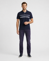 Striped Half-Sleeve Polo T-Shirt