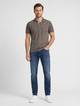 Patterned Polo T-Shirt 1721