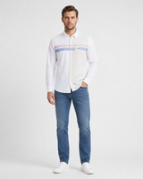 Striped/Plain Linen Shirt