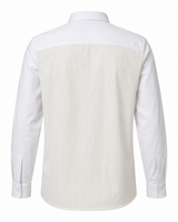 Striped/Plain Linen Shirt