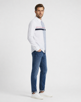 Striped/Plain Linen Shirt