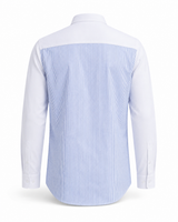 Striped/Plain Linen Shirt