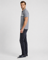 Striped Half-Sleeve Polo T-Shirt